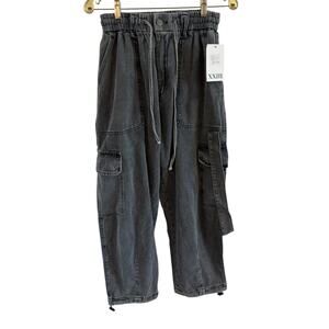 NWT XXIII Twenty Three M Men Streetwear Judson Cargo jeans Barrel Straps Utility